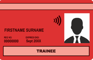 Red Trainee Card